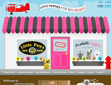 Tablet Screenshot of littlepawsdogshop.com
